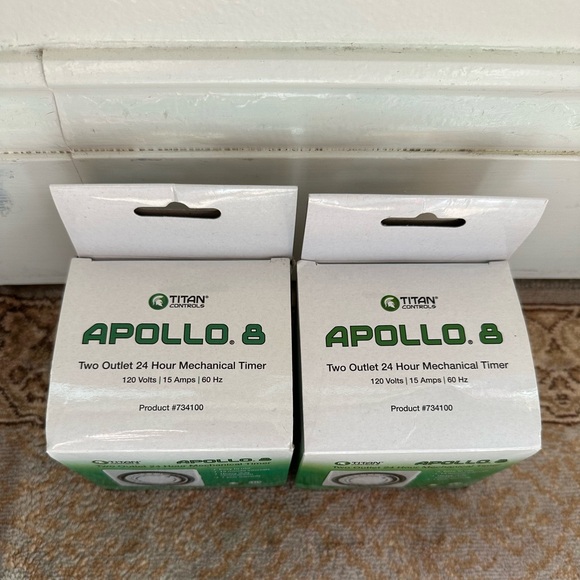 Apollo 8 Two Outlet 24 Hour Mechanical Timers | Bundle of Two | New in Box - Picture 7 of 7